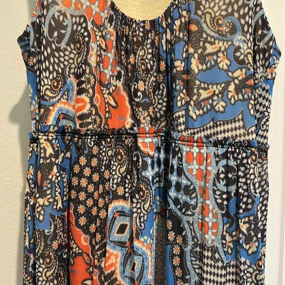 Anthropologie Multicolor Patchwork Maxi Dress - image 3